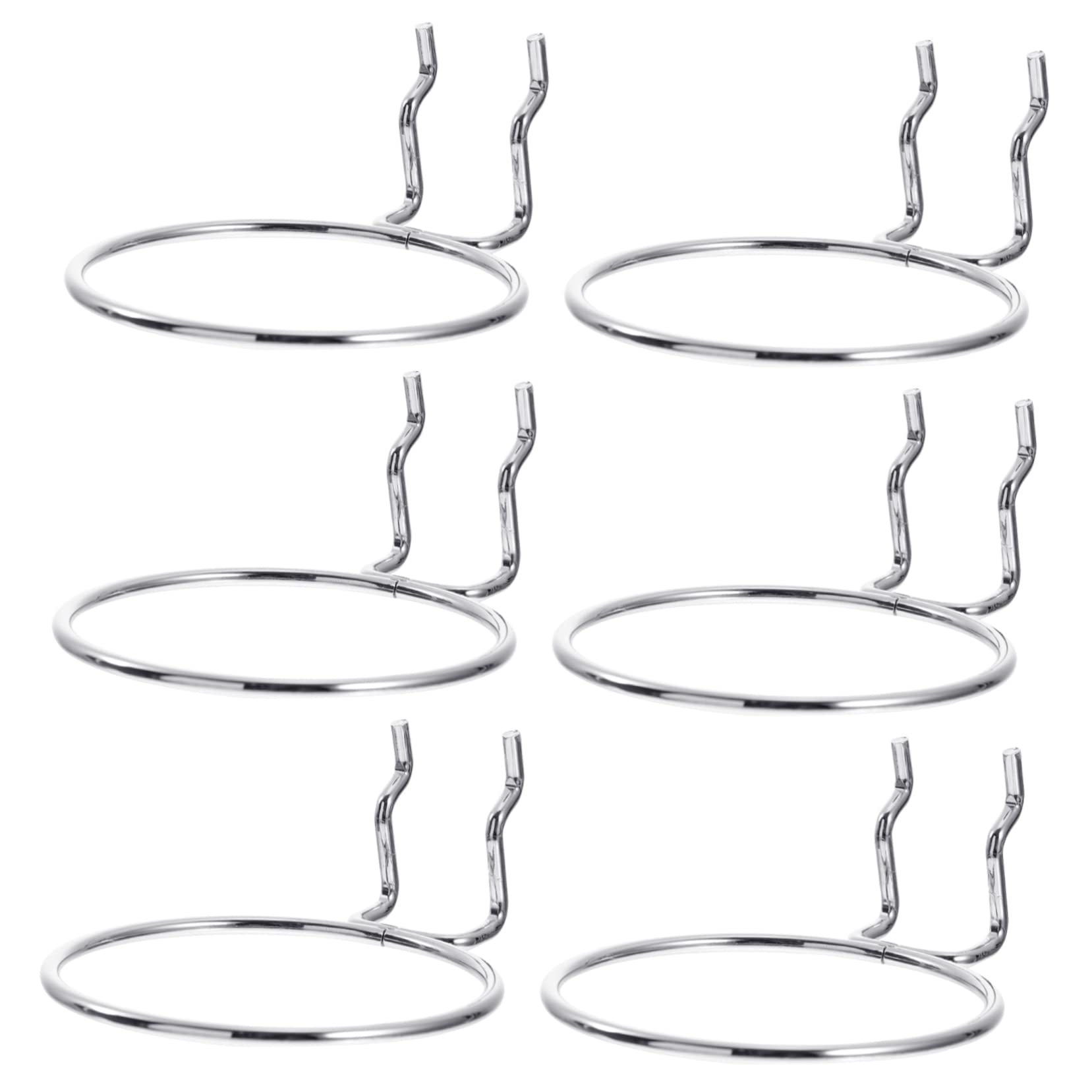 NAMOARLY Sturdy Supermarket Shelf Hooks Round Cup Design 6 Pack for Display Organization