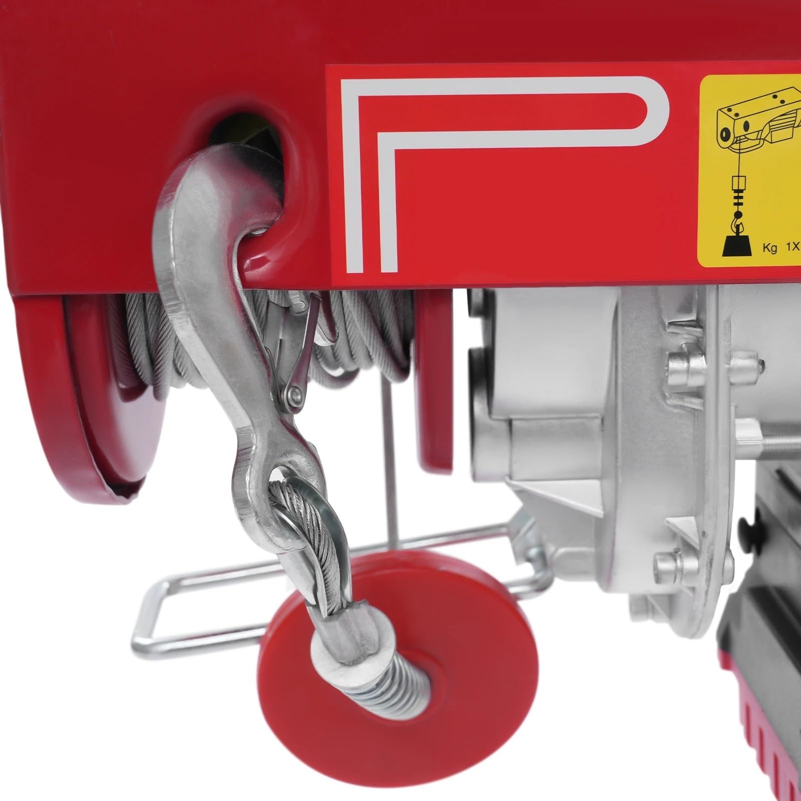 Verricello elettrico Argano del cavo telecomando senza fili della gru di sollevamento elettrica da 400 kg con doppia corda Paranco Elettrico da Puleggia