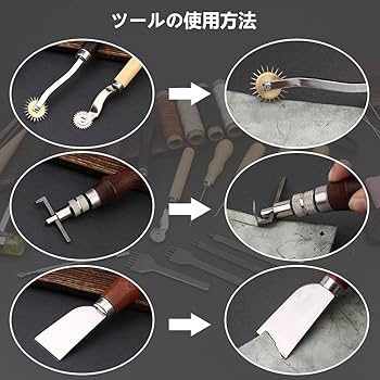 Amazon.co.jp: Dennty レザークラフト 革細工 キット 革細工