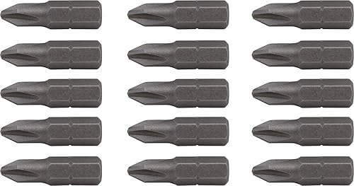 CRAFTSMAN Phillips - Juego de puntas de destornillador, 1 pulgada, paquete de 15 (CMAF121PH215)