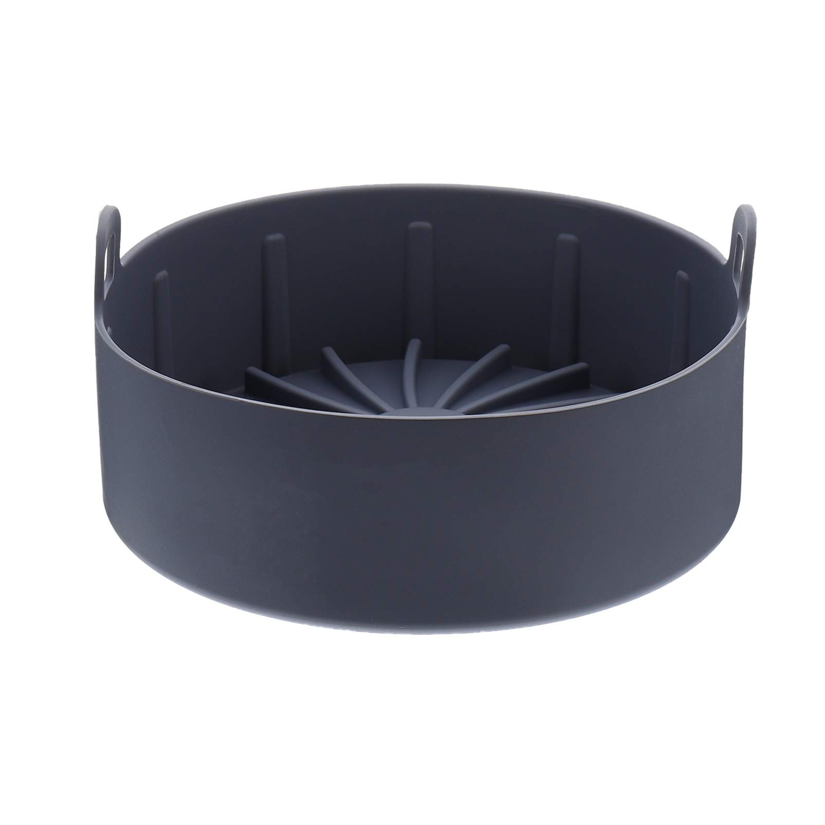 Hemoton 1pc Non-Stick BBQ Tray Silicone Hand-held Steam Basket for Air Fryer Easy to Clean Cold Kitchen Tool for Barbecue and Cooking Supplies