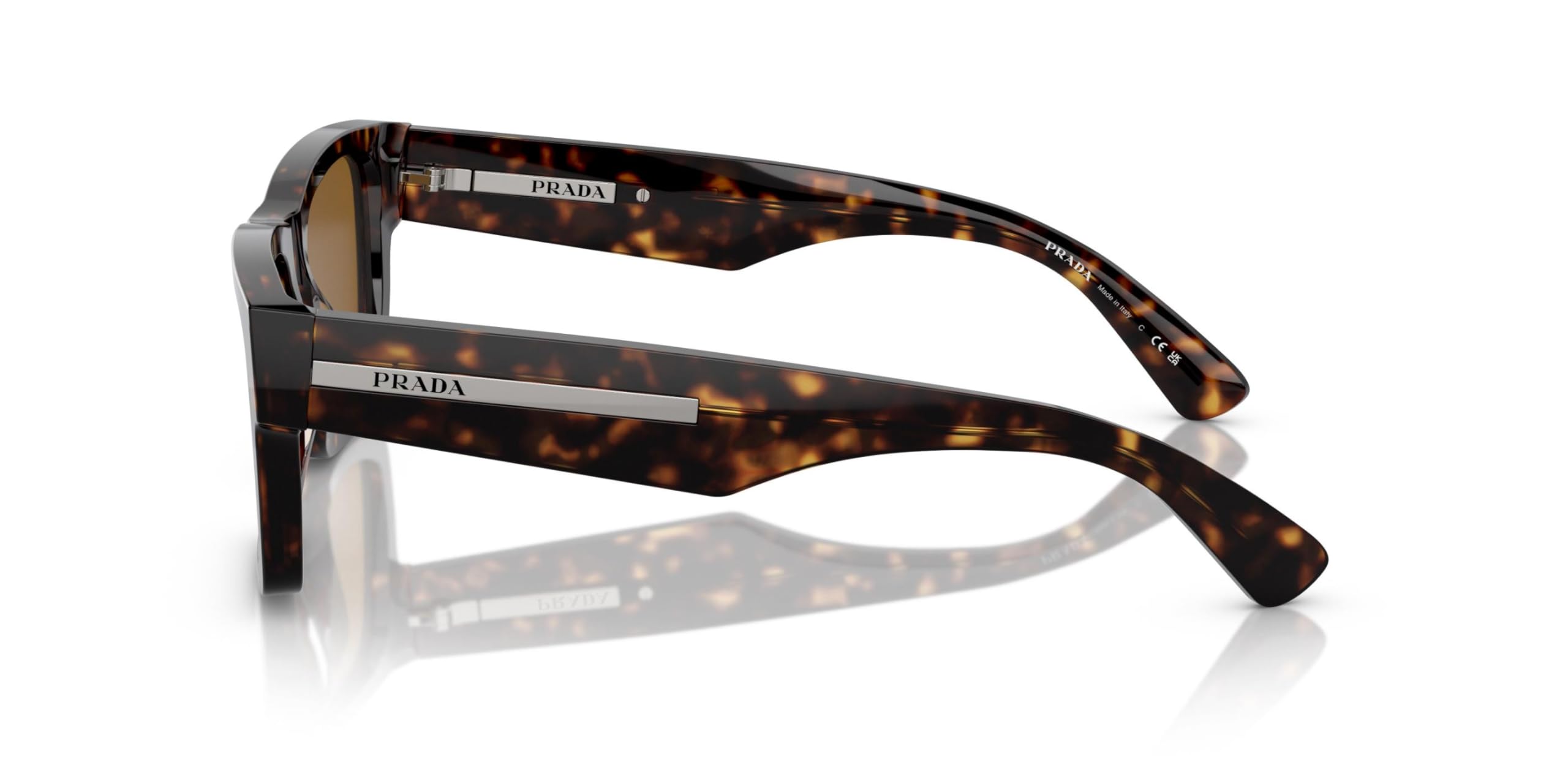 Prada Lunettes de Soleil Unisexes 0pr 25zs 56 2au0b0 écaille de Tortue Marron, Marron écaille de Tortue, 56/18/140