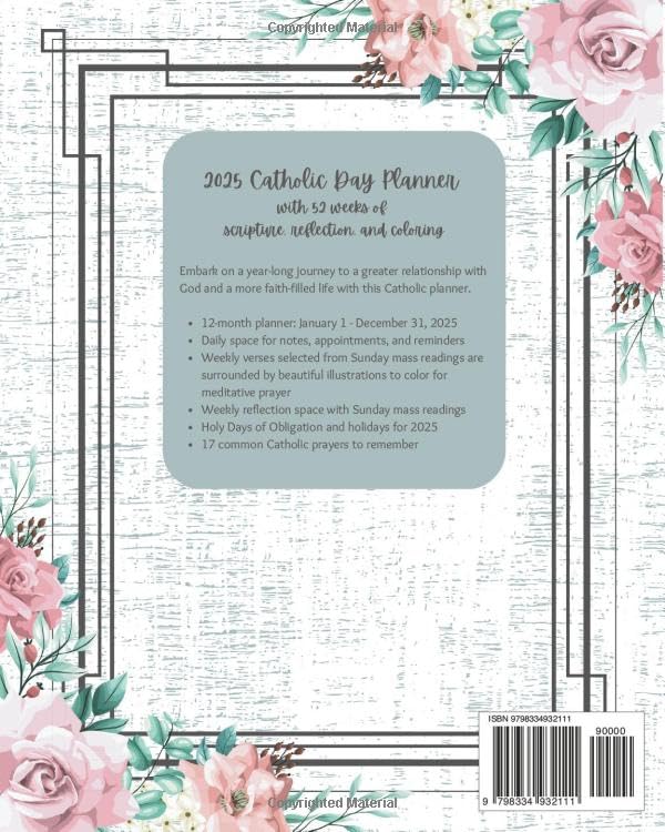 2025 Catholic Day Planner: with 52 weeks of scripture, reflection, and coloring! - Image 2