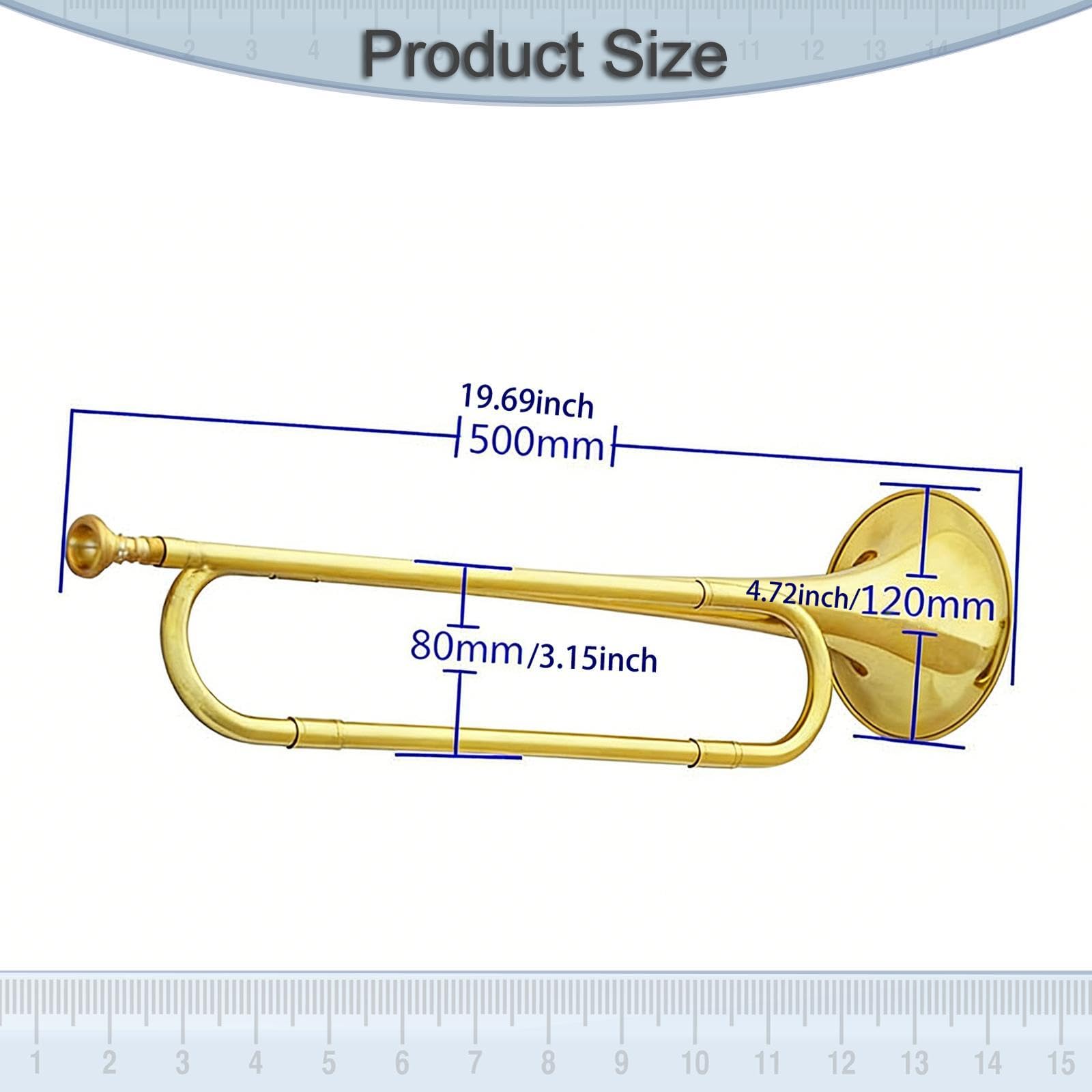 Generic Tromba Da Cavalleria, Strumento a Fiato Classico per Principianti, Festival Orchestrale