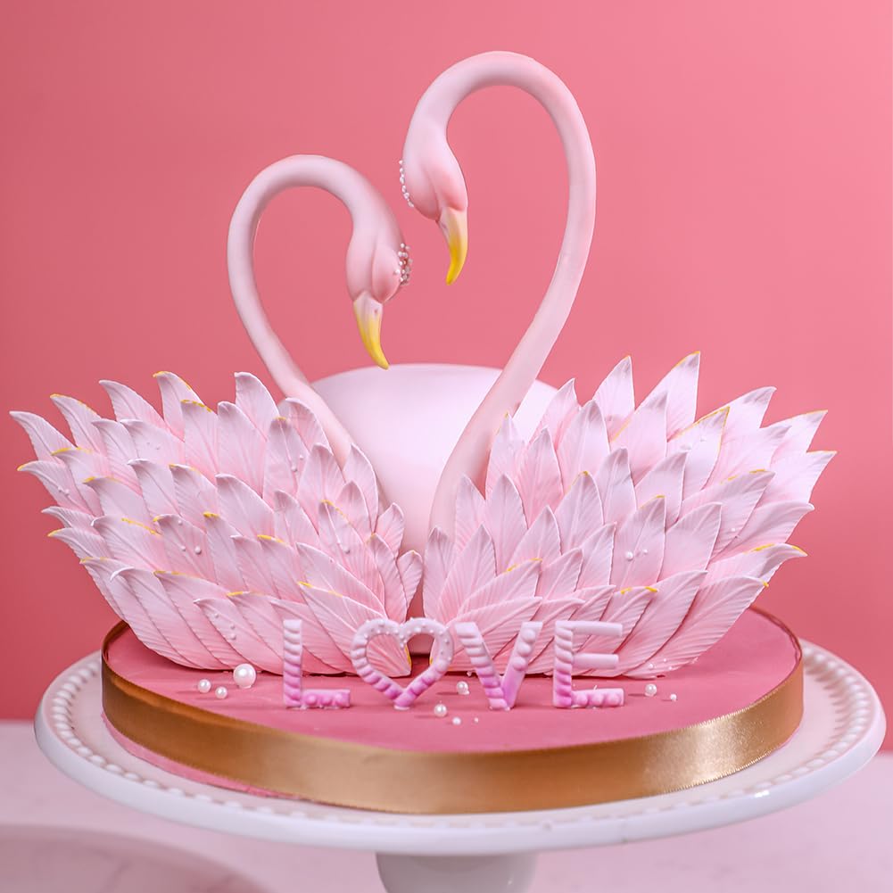 3D-Silikon-Fondant-Formen für selbstgemachte Flamingo-Hals, Schokolade, Süßigkeiten, Kuchendekoration, Dekoration (Schwan L)
