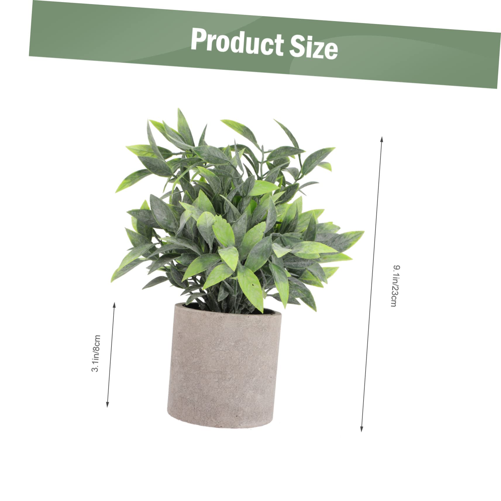 IMIKEYA 3pezzi Artificiali Decorazioni Realistiche Per Scrivania e Casa Eucalyptus e