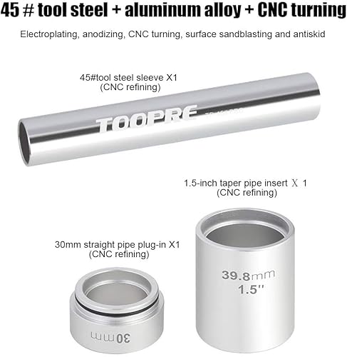 Miniatura 7 de CALIDAKA Herramienta BB de bicicleta de 3 piezas, kit de ajuste de horquilla delantera de reparación de bicicleta de aleación de aluminio,