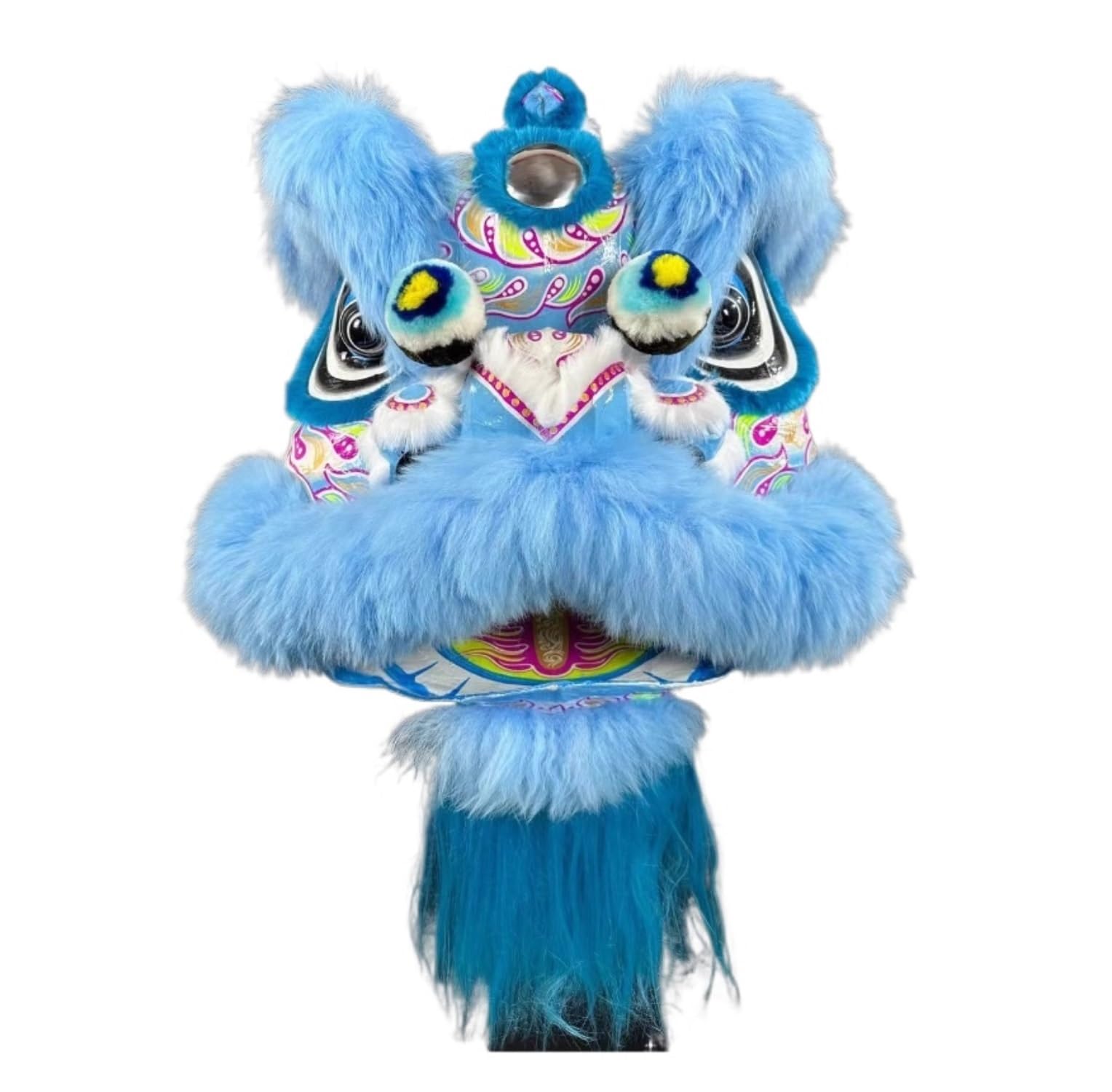 Krxsobnv Blue Lion Dance Clothes, Handmade Dance Chinese Traditional Festival Dragon Outdoor Activities Lion