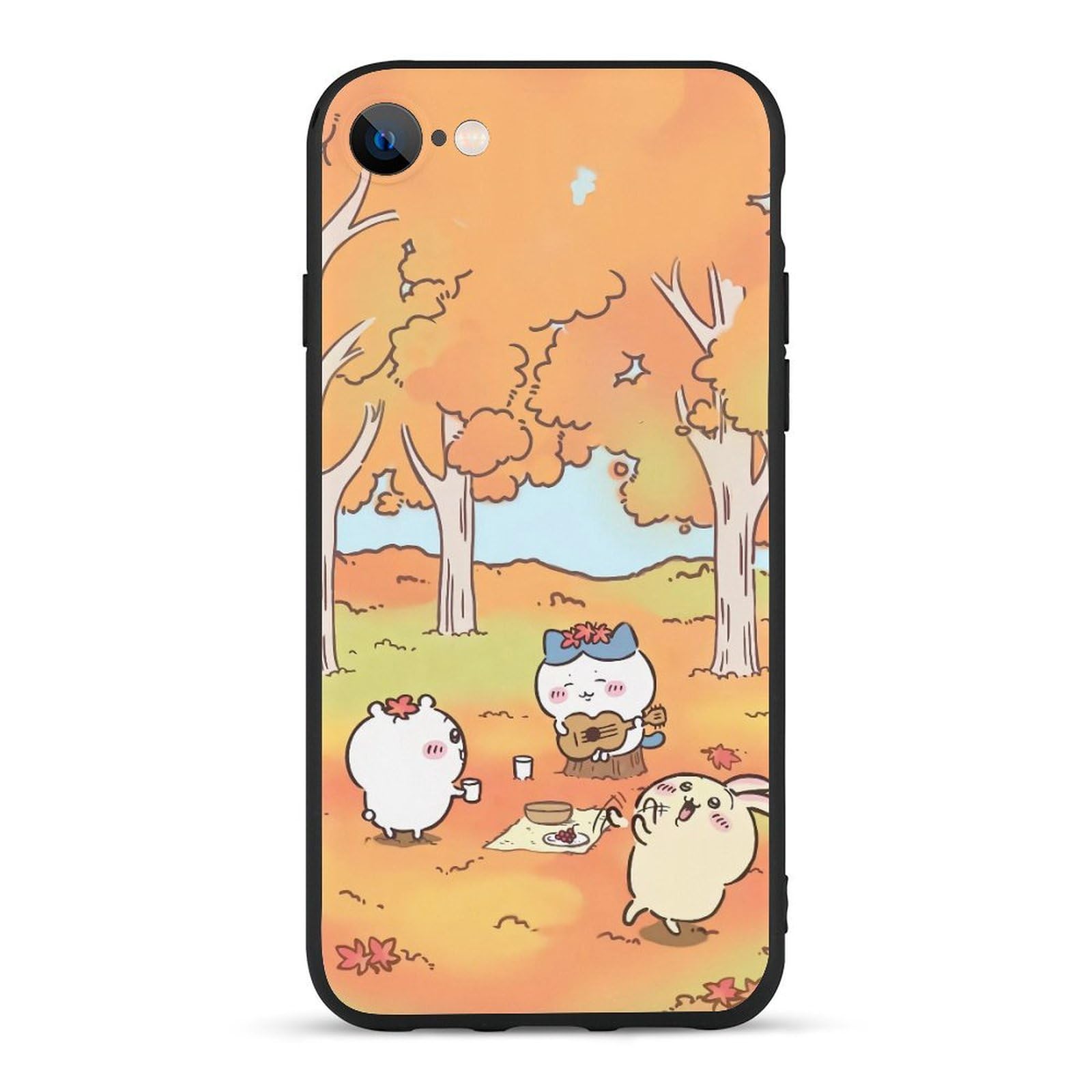 iPhone - ✩.*˚こけしぎつねiPhone8✩.*˚ 刺繍スマホケース【狐面】ShiiShu（シーシュ） ｜iPhoneケース