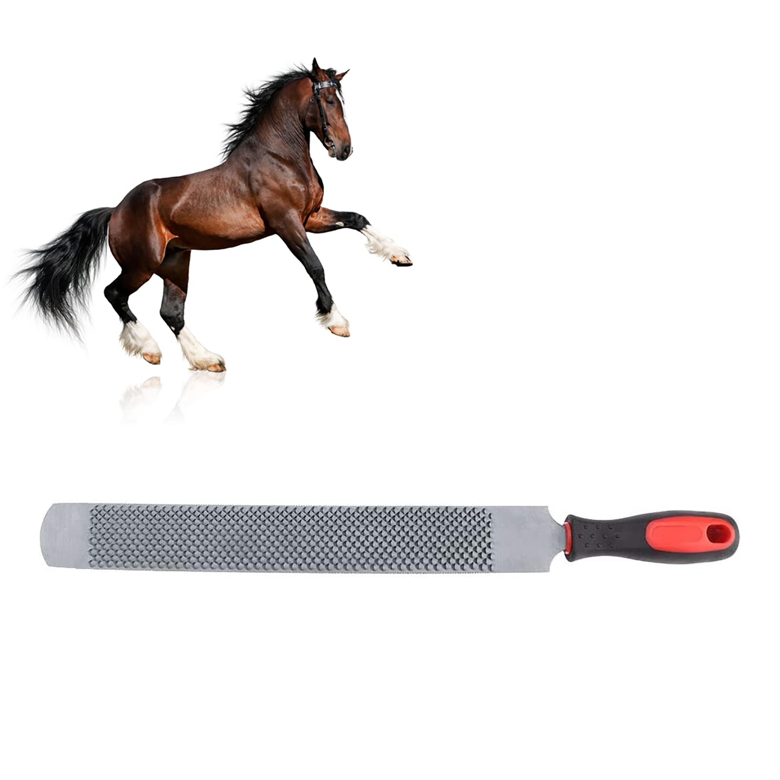 Lima de herradura, raspador profesional de pezuñas de herradura, adecuado para reparar pezuñas de caballo, pezuñas de cabra y pezuñas de vaca