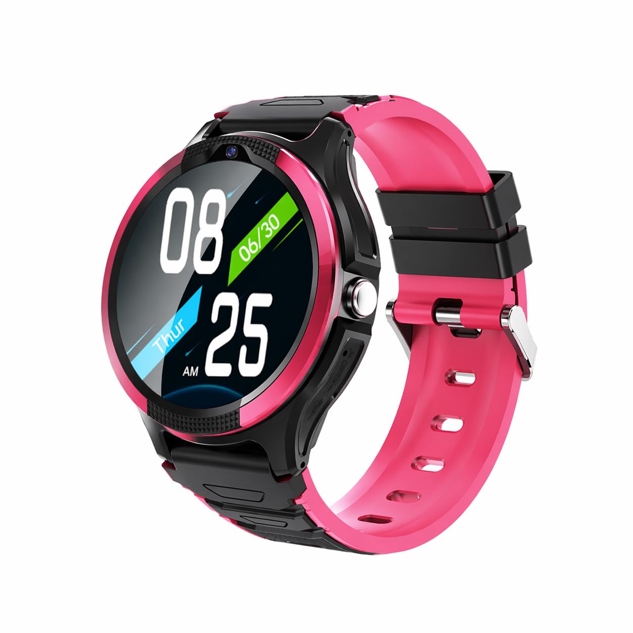 Seniorenuhr NC120S 4G mit Sturzerkennung, Vitalmessung & GPS-Tracking – Berry Metallic