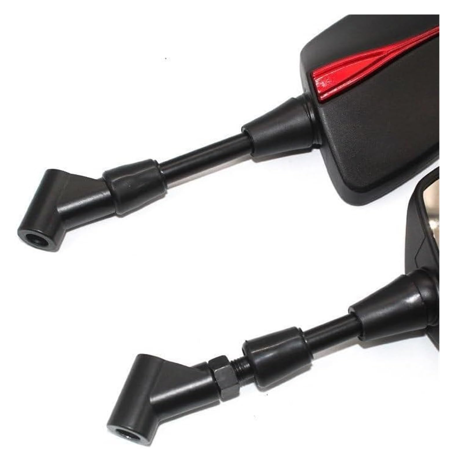 Specchietti End-bar Universali In Alluminio CNC Per Moto E Bici: Adatti A Manubri 22 Mm, Antivibrazione, Neri, Per Honda SH 125/150/350