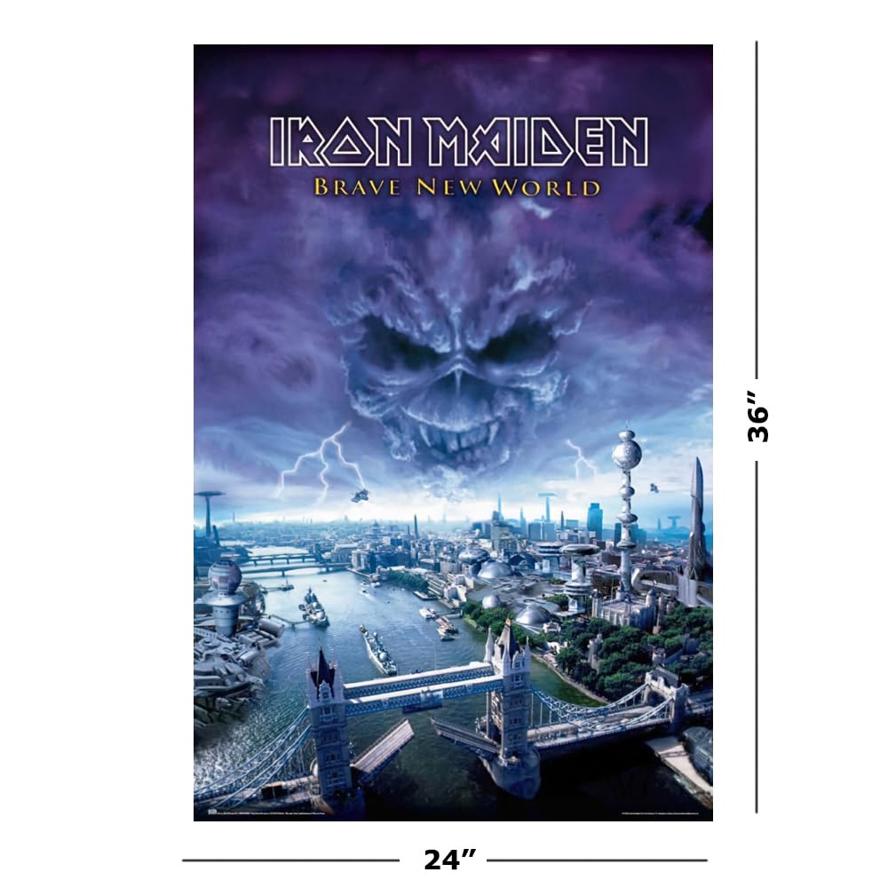 Amazon.com: Iron Maiden - Music Poster (Album Cover: Brave New