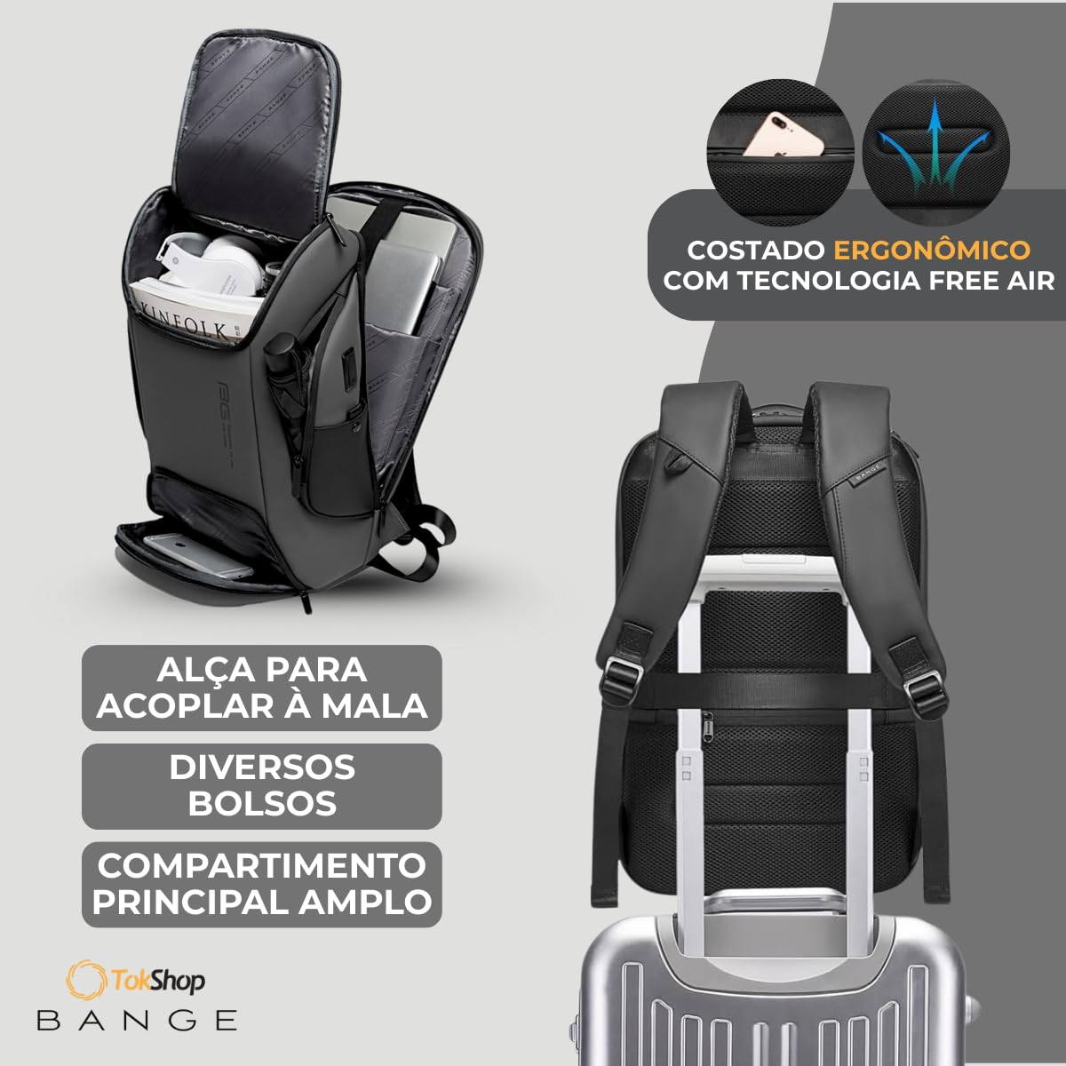BANGE Mochila Masculina Executiva Impermeável para Notebooks de Até 15.6 Polegadas Premium com Capacidade de 30 Litros Bange Premium Backpack em promoção! Veja a oferta e mais achadinhos de Mochilas & Pastas Masculinas 8 Hoje é o melhor dia para comprar BANGE Mochila Masculina Executiva Impermeável para Notebooks de Até 15.6 Polegadas Premium com Capacidade de 30 Litros Bange Premium Backpack com aquele preço maroto! Promoção! Aproveite a oferta! 8