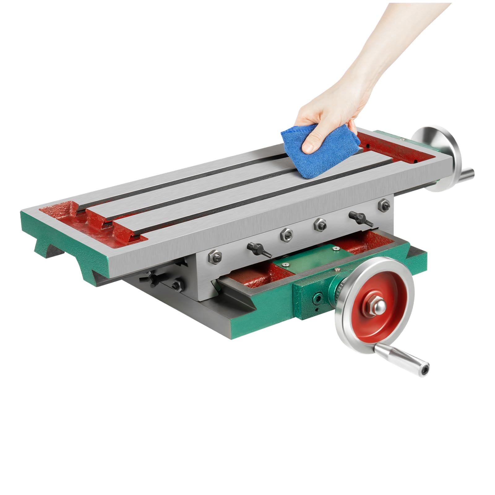 Mini fresadora de mesa de trabajo, mesa cruzada, fresadora, mesa de coordenadas, barra de taladro, multifunción, cruz colgante, taladro, torno, fresadora multifunción, 450 mm x 170 mm