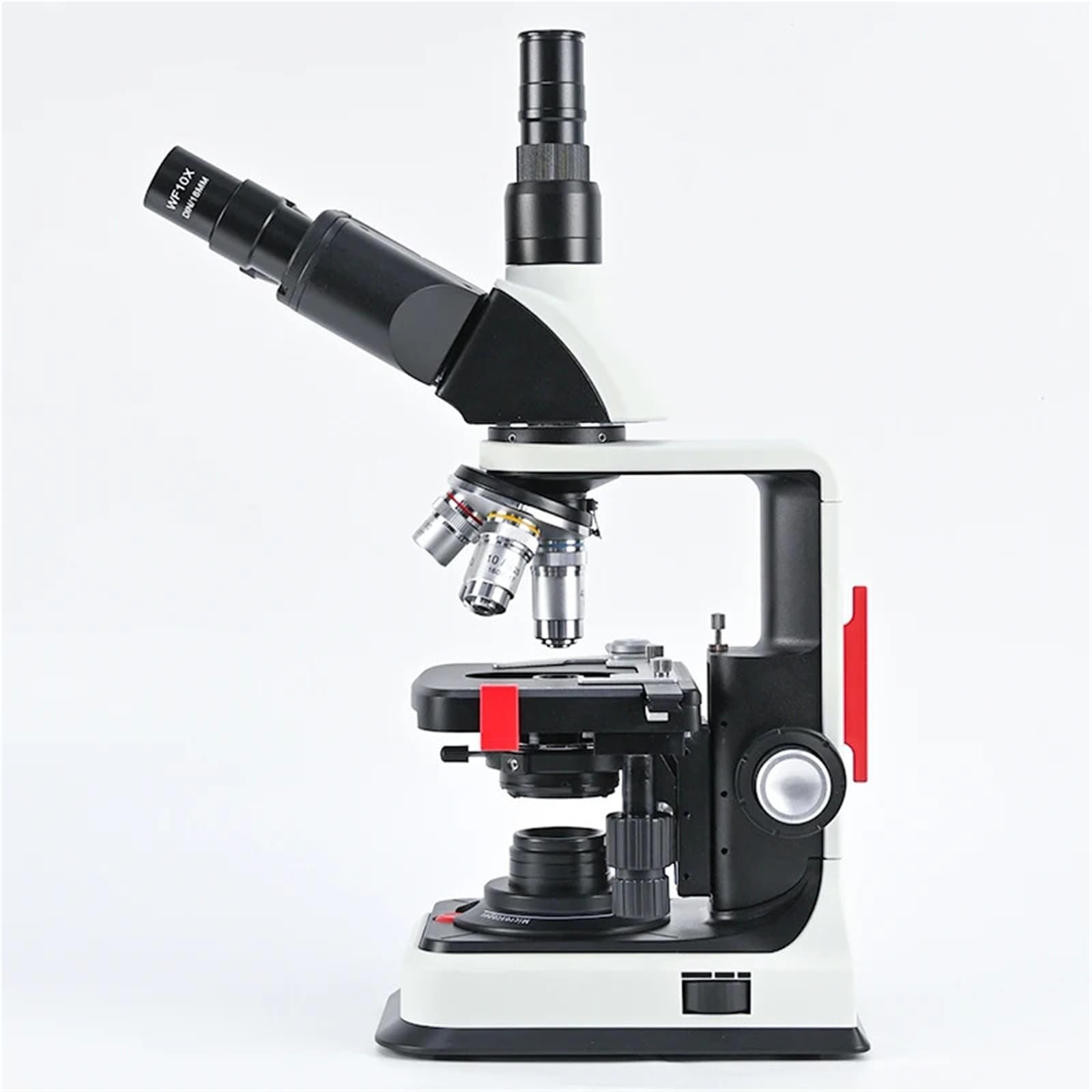 Mikroskop cyfrowy, 40X-2500X Trinokularny mikroskop biologiczny jasnego pola z diodą LED Mikroskop laboratoryjny