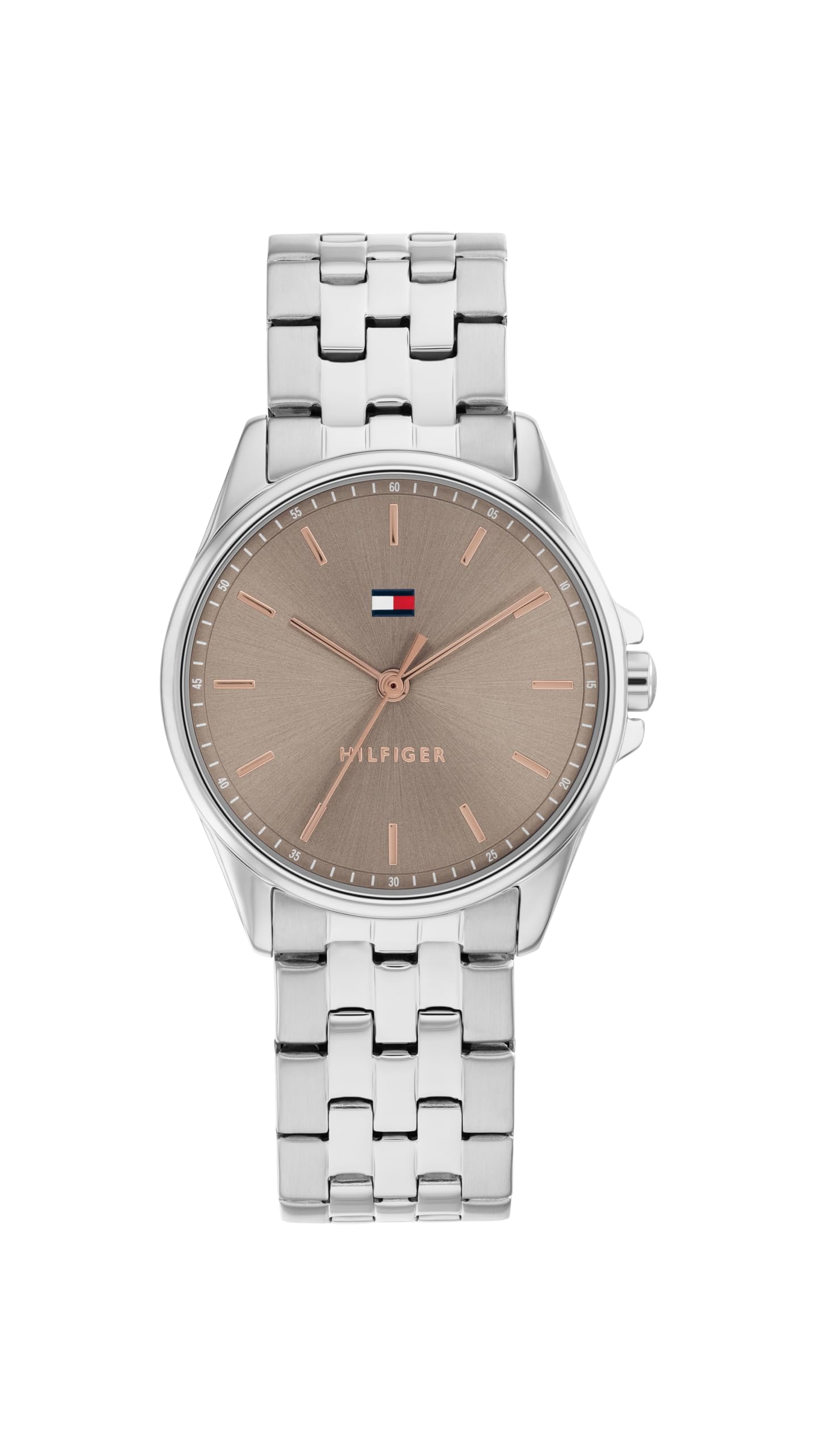 Tommy Hilfiger Uhr mit DREI-Zeiger-Quarzwerk für Damen mit Edelstahlarmband – Erhältlich in Zweifarbig, Silber oder Gold