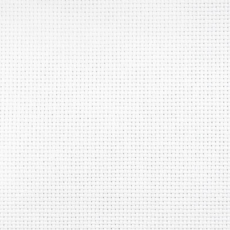 Image of Zweigart 18 Count Aida Cross Stitch Fabric - Snow White (100), 39.4 inch x 59 inch, Narrow 100% Cotton Strip for Embroidery Borders & Projects