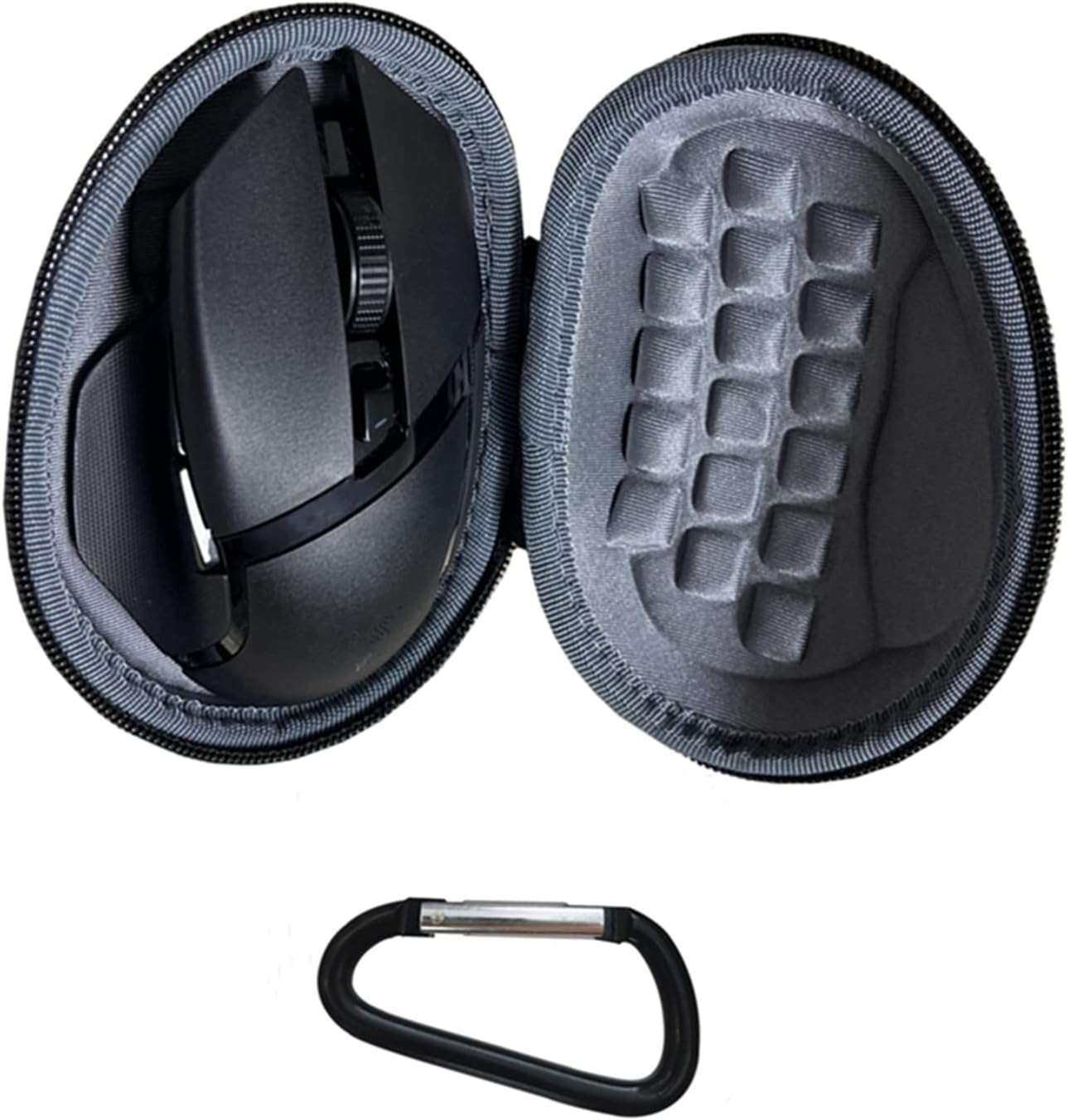CANTOO Hard Travel Mouse Case for Razer Basilisk Ultimate X/Basilisk V3 Pro/Logitech MX Master 3 /3S/ Master 2S / 2/MX Master Advanced Wireless Mouse, for G502 X /G502 X Plus (with Carabiner Clip)