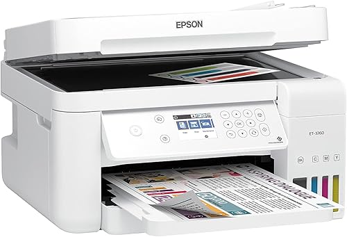 Miniatura 8 de Epson EcoTank ET-3760 Impresora Supertank inalámbrica a color todo en uno sin cartuchos con escáner, copiadora y Ethernet, regular