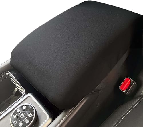 Miniatura 1 de Car Console Covers Plus Hecho en Estados Unidos diseñado para Nissan Pathfinder 2022-2023 de neopreno Auto reposabrazos protector de consola central