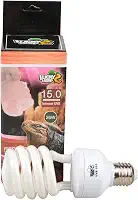 LUCKY HERP Lâmpada de terrário fluorescente intensa UVB 15.0, lâmpada UB para répteis, lâmpada compacta (26 watts)