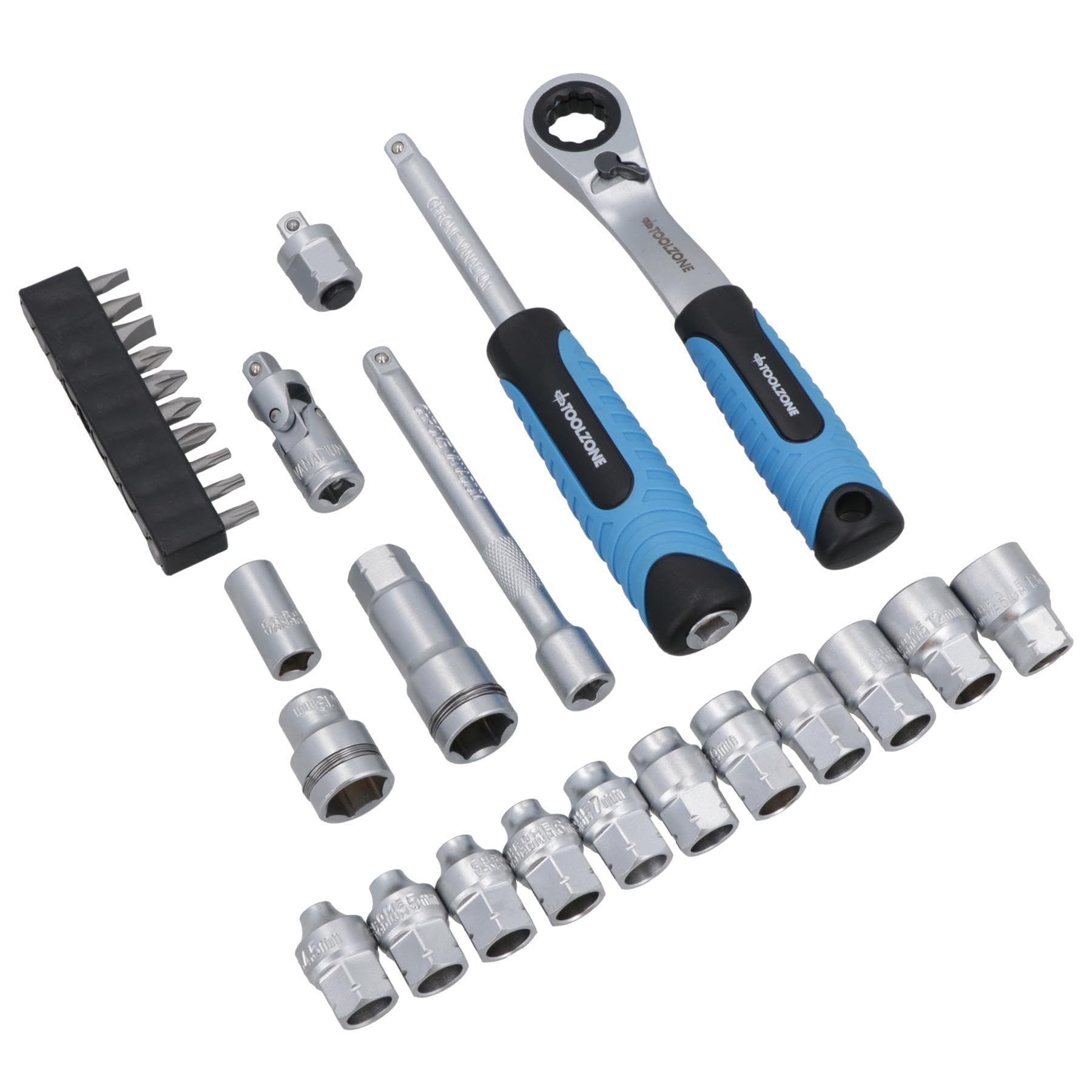 AB Tools 1/4in. Drive Go-Thru Go Through Metric Socket + Accessory Set 29pc 4.5-13mm