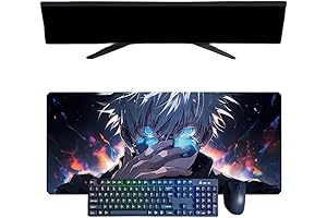 Sensational Japanese Anime Satoru Gojo Desk Mat: Enhancing Your Gaming and Workspace Aesthetics