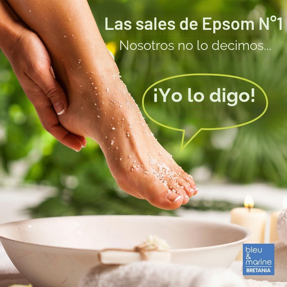 Sales de Epsom & Aceites Esenciales: Fuente de Magnesio Baño Relajante y Calmante. Defensa Natural y Protección Efectiva. Cuidado Activo de la Piel para Condiciones Óptimas - 1000 g 1 kg