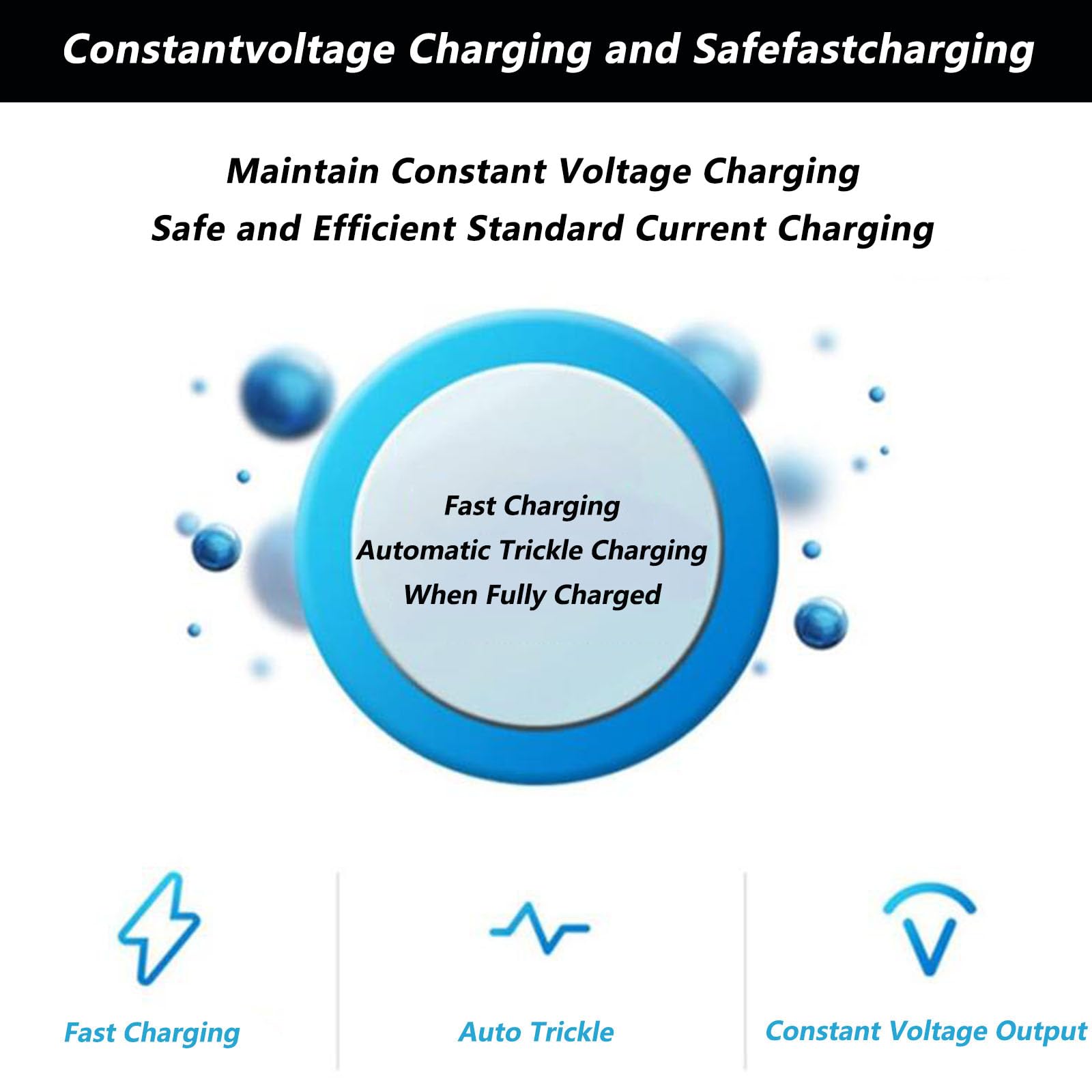 Chargeur de Batterie 48 V 15 A pour Voiturette de Golf avec Affichage LED et Charge d'entretien pour Club Car, EZGO, RXV et TXT 48 Volts,A3