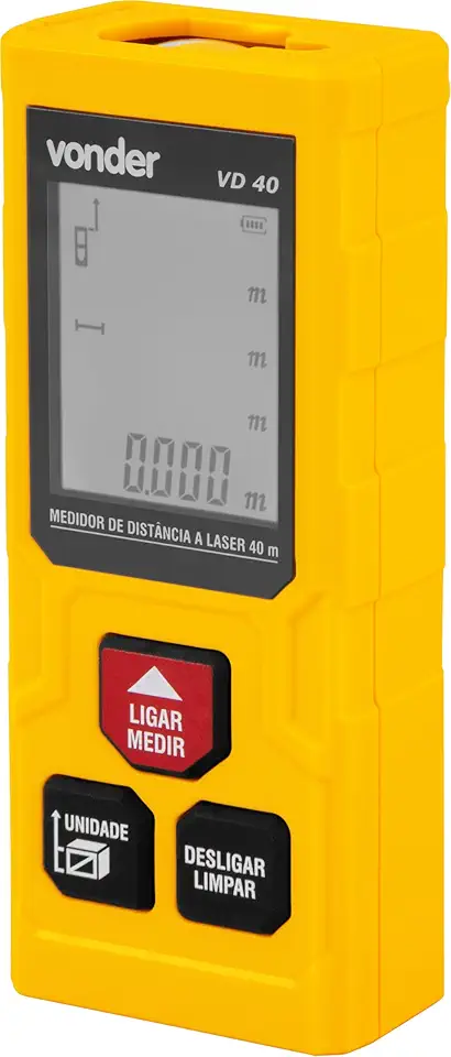 Vonder, Medidor De Distância A Laser 40 M, Vd 40.