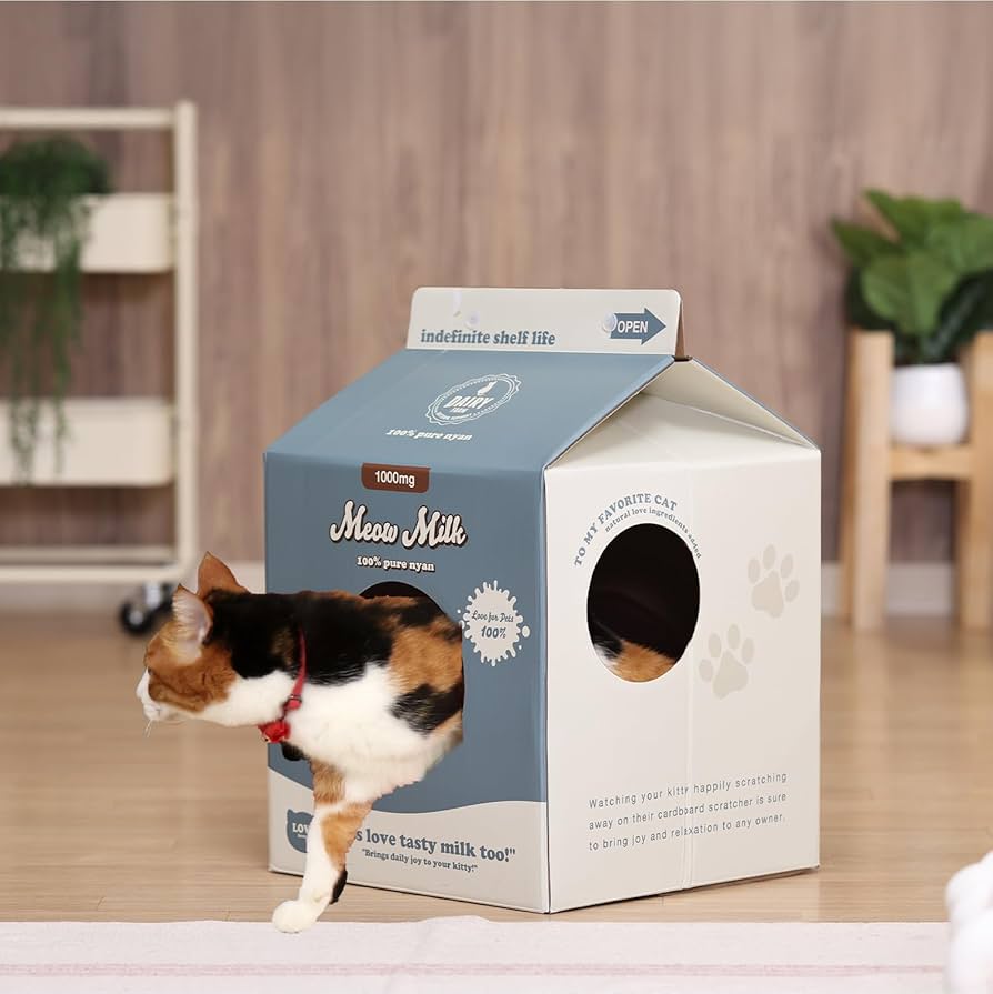 白猫屋 Amazon.co.jp: 不二貿易 猫 かわいい爪とぎハウス ダンボール