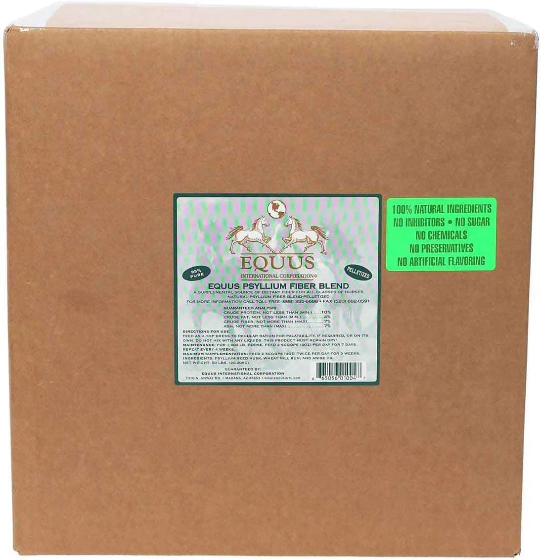 EQUUS Psyllium Fiber Blend Pellets 40lb