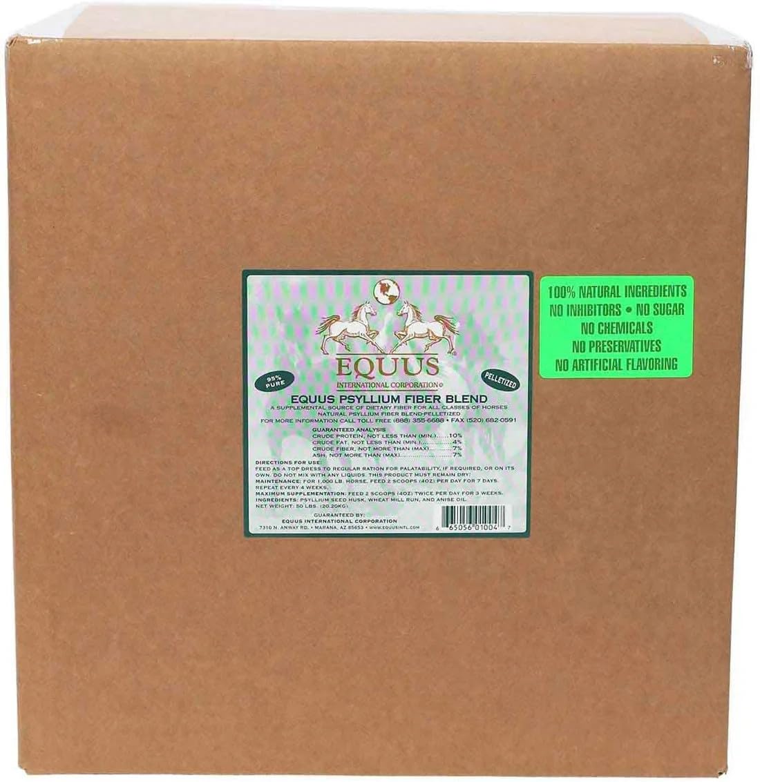 EQUUS Psyllium Fiber Blend Pellets 40lb
