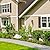 Decorative Garden Fence 25 Panels Animal Barrier Fence 27ft (L) x 22in (H) Rustproof Metal Wire Section Edging with Plastic Stakes Dog Fence Outdoor for Yard Yard Landscape Patio