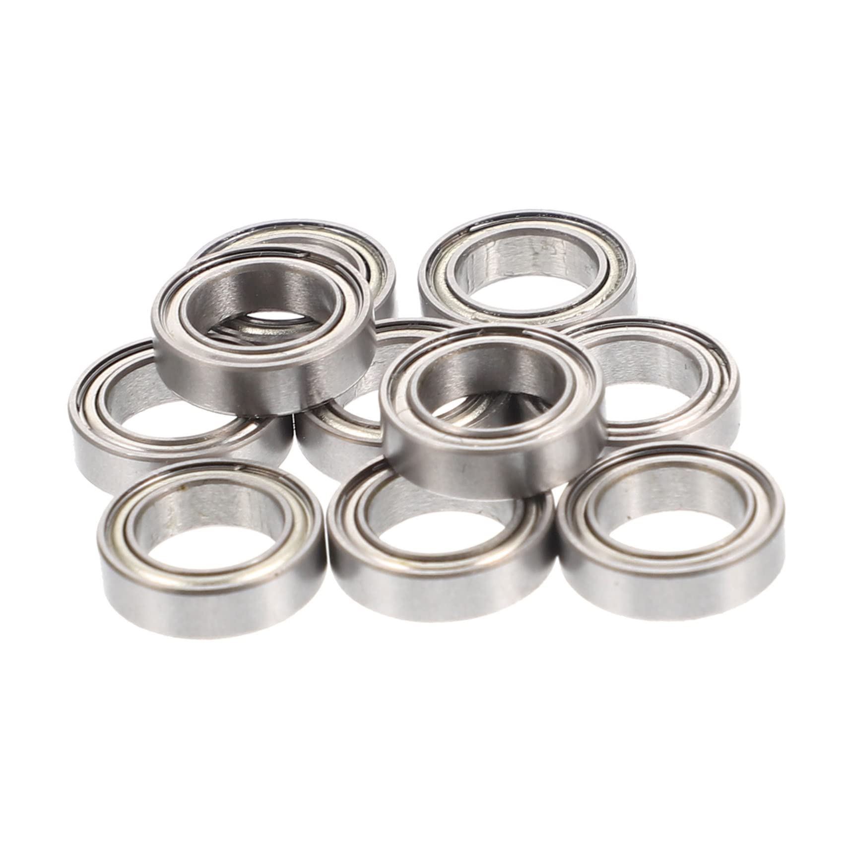 KICHOUSE Sturdy Rc Car Bearings 10 Pack 7x11x3mm Steel Metal Ball Bearings for Toy Cars Remote Control Cars