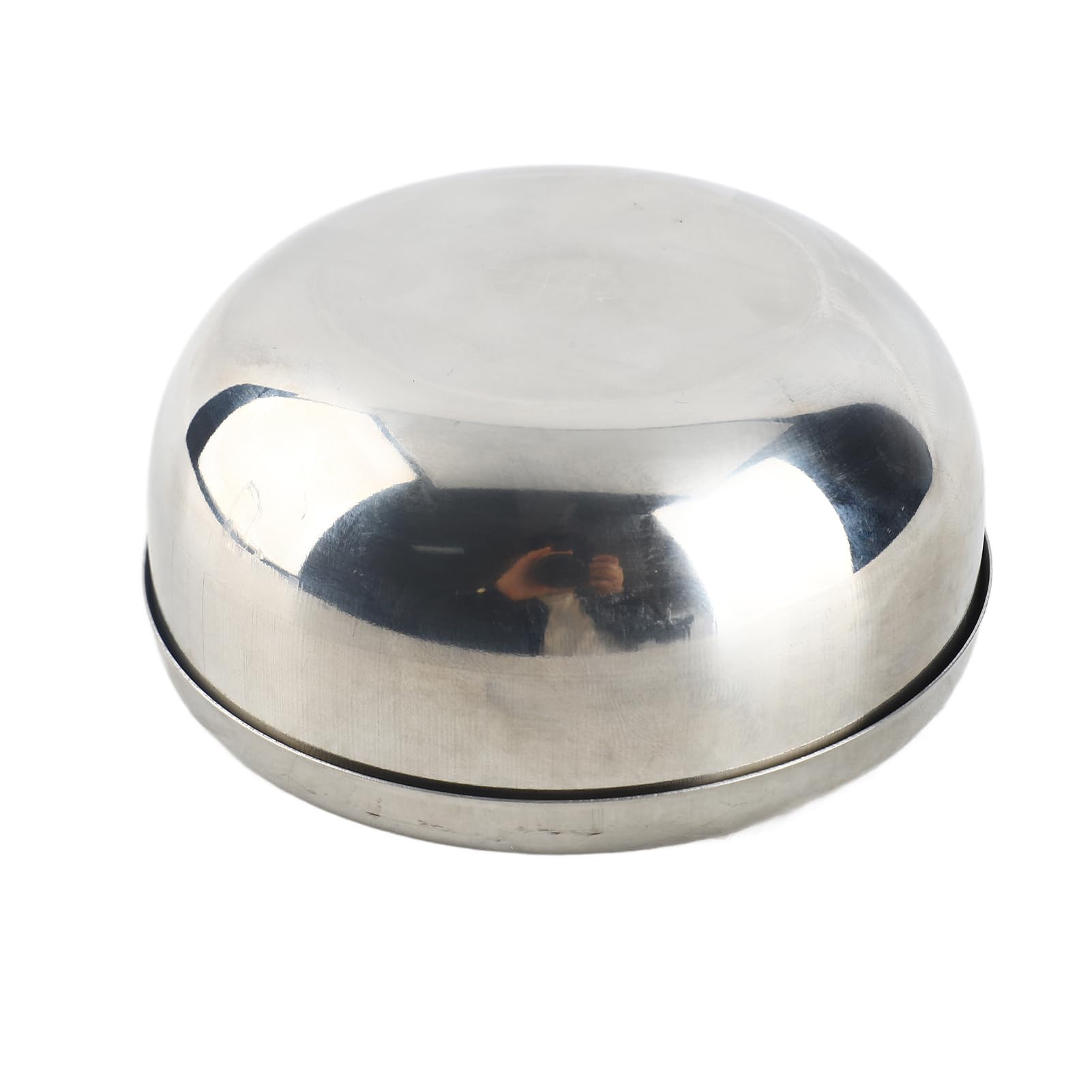 NYSUZHOUJI Stainless Steel Rice Bowl Lids Korean Cuisine Soup Metal Mixing Bowl Home Kitchen (S)