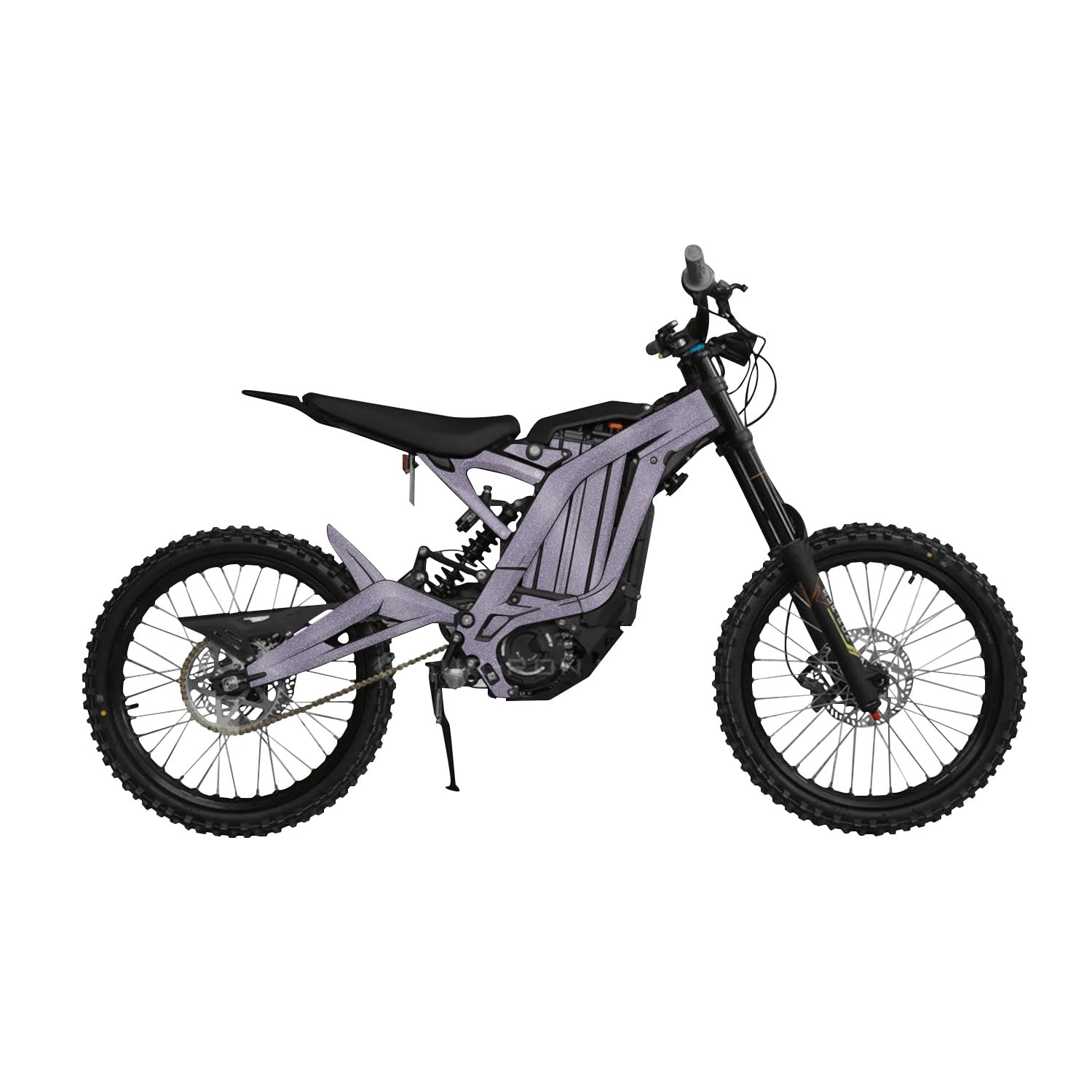 Glossy Glitter Surron Light Bee Graphics Kit Wrap - Solid Lavender - Sur-Ron Skin - Premium 3M Vinyl Protective Wrap Decal Cover - Easy to Apply | Crafted in The USA by MightySkins