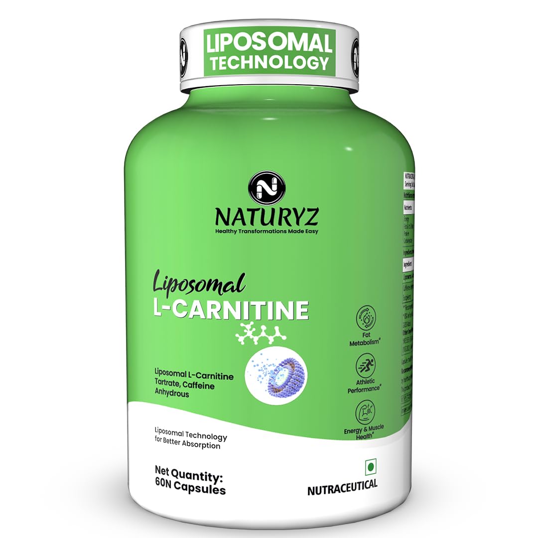 NATURYZ Liposomal Carnitine 1000mg with Caffeine capsules N60