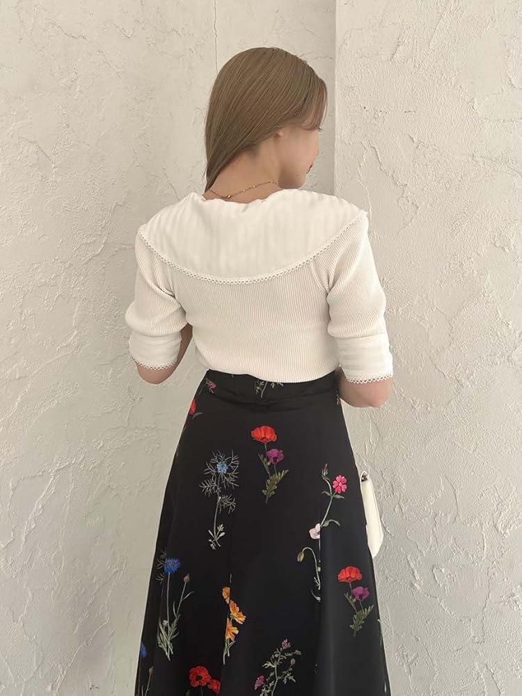 Amazon | Susスカーフブラウスドッキングプルオーバー SWNT252109IVRF