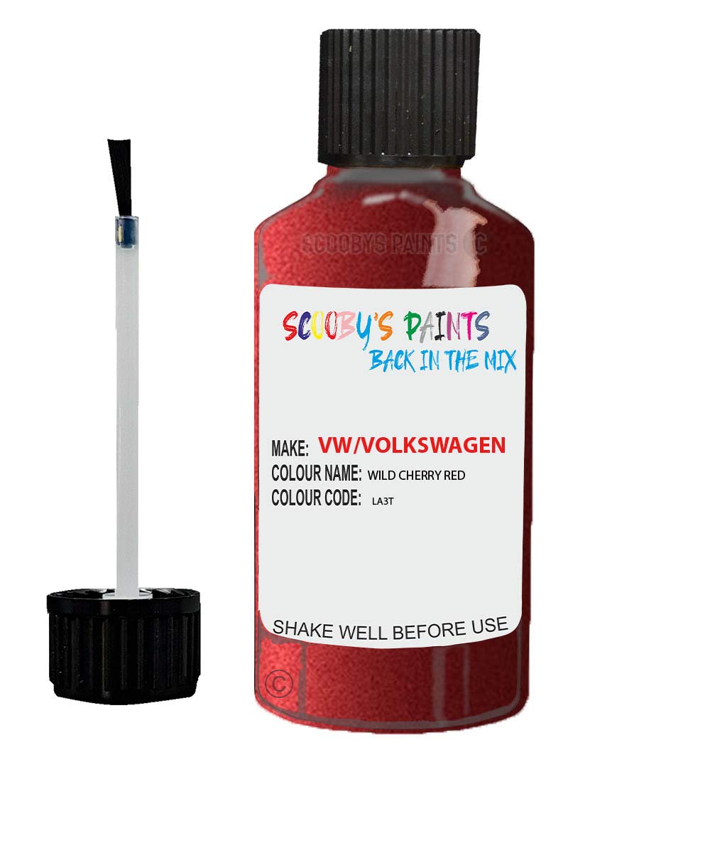 Gift Plaques Uk Red Scobby Paints Car Scratch Repair Touch Up Paint 20Ml Compatible With Vw Wild Cherry La3t