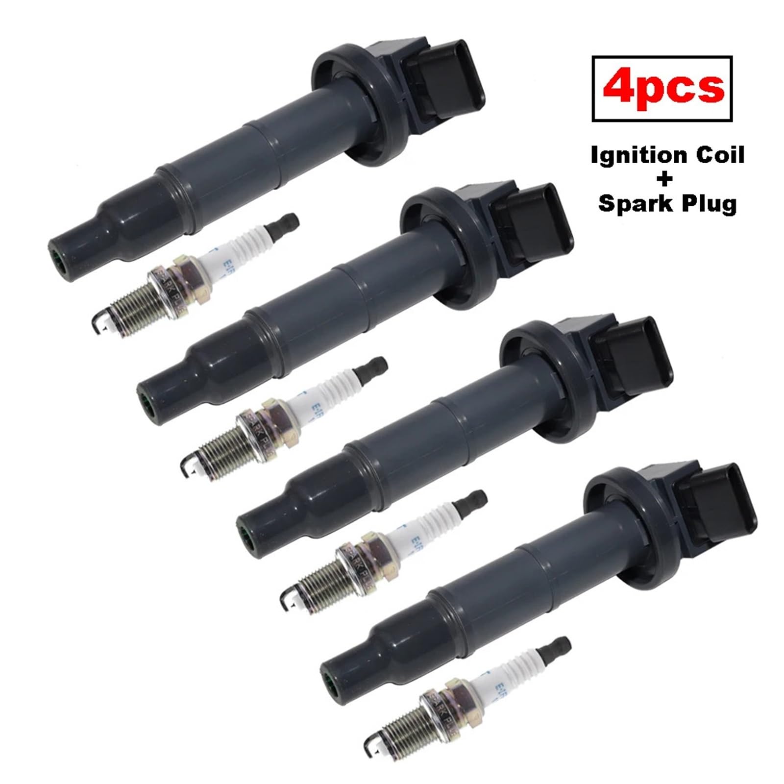 Bobina De Encendido De Gasolina 4 Uds bobina de encendido y bujías para TOYOTA VELLFIRE ALPHARD para COROLLA SAI para RAV4 MATRIX reemplazar