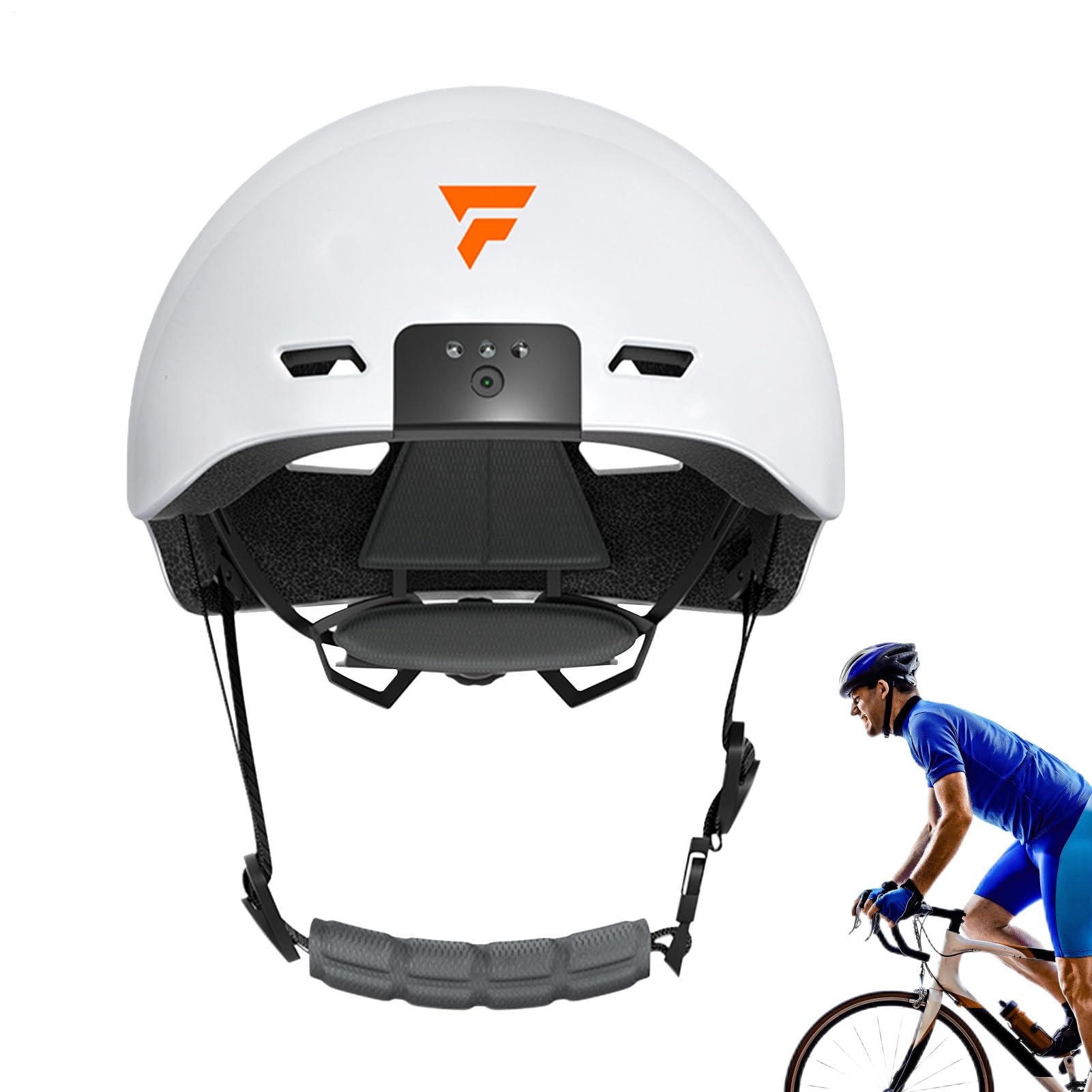 Smart Cycle Tnogear, Smart Cycling Headgear Resistencia de Choque Riding | Equipo de ciclismo de protección de la cabeza con luz delantera y trasera para hombres mujeres