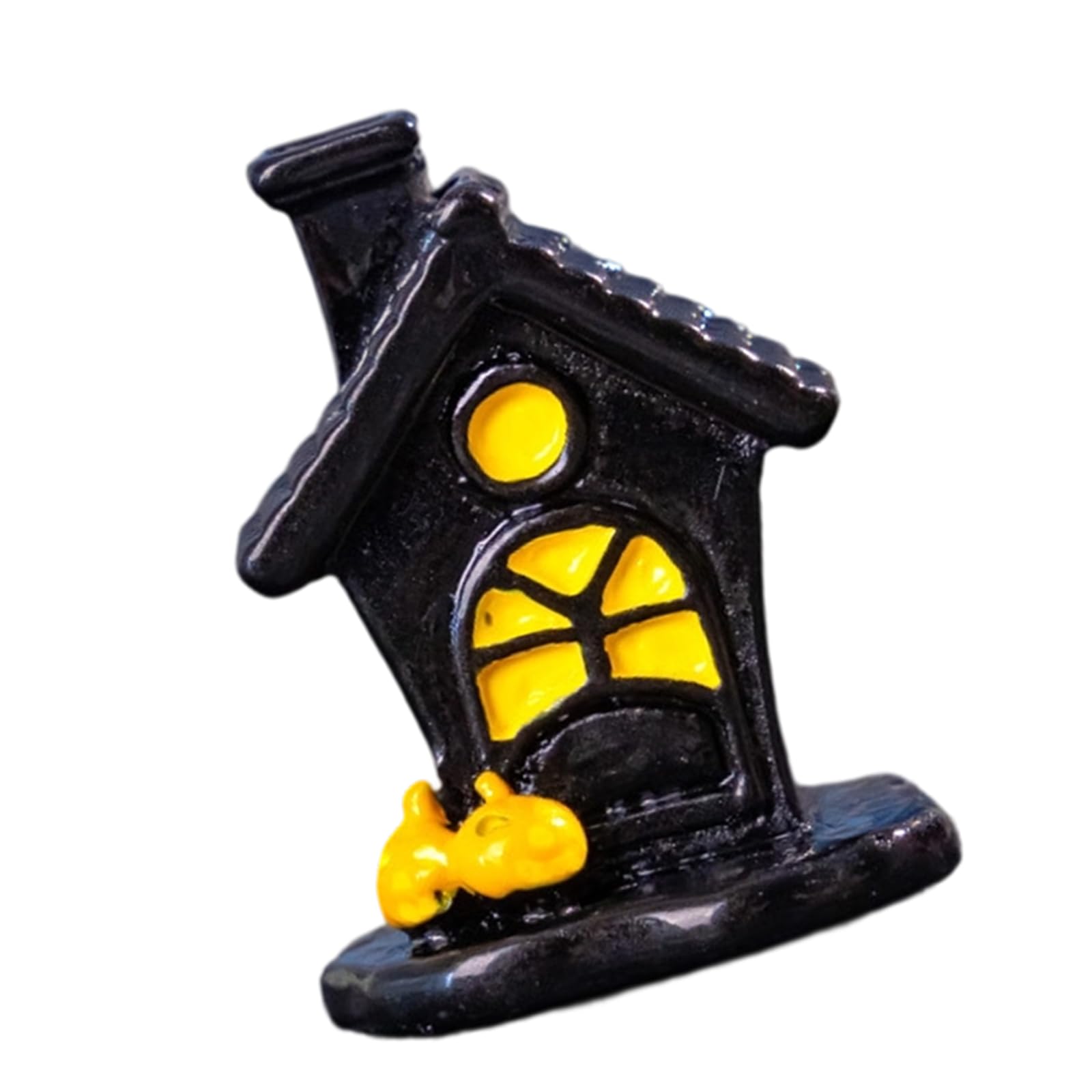 Msioytog Festival Resin Haunting Cottage Miniature Art Decoration Tabletop Display for Halloween Home Themes Eerie Home Decoration Resin