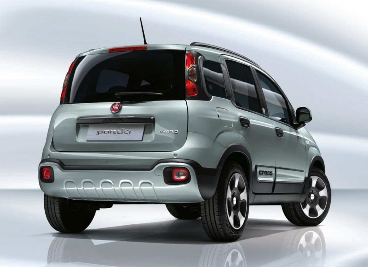 Alfombrillas para Fiat Panda III Hybrid Desde 2020- a Medida, talonera de Goma Reforzada, Antideslizante, Botones de fijación | Alfombrillas Panda Hybrid negras con talonera de goma reforzada, antideslizantes, botones de fijación