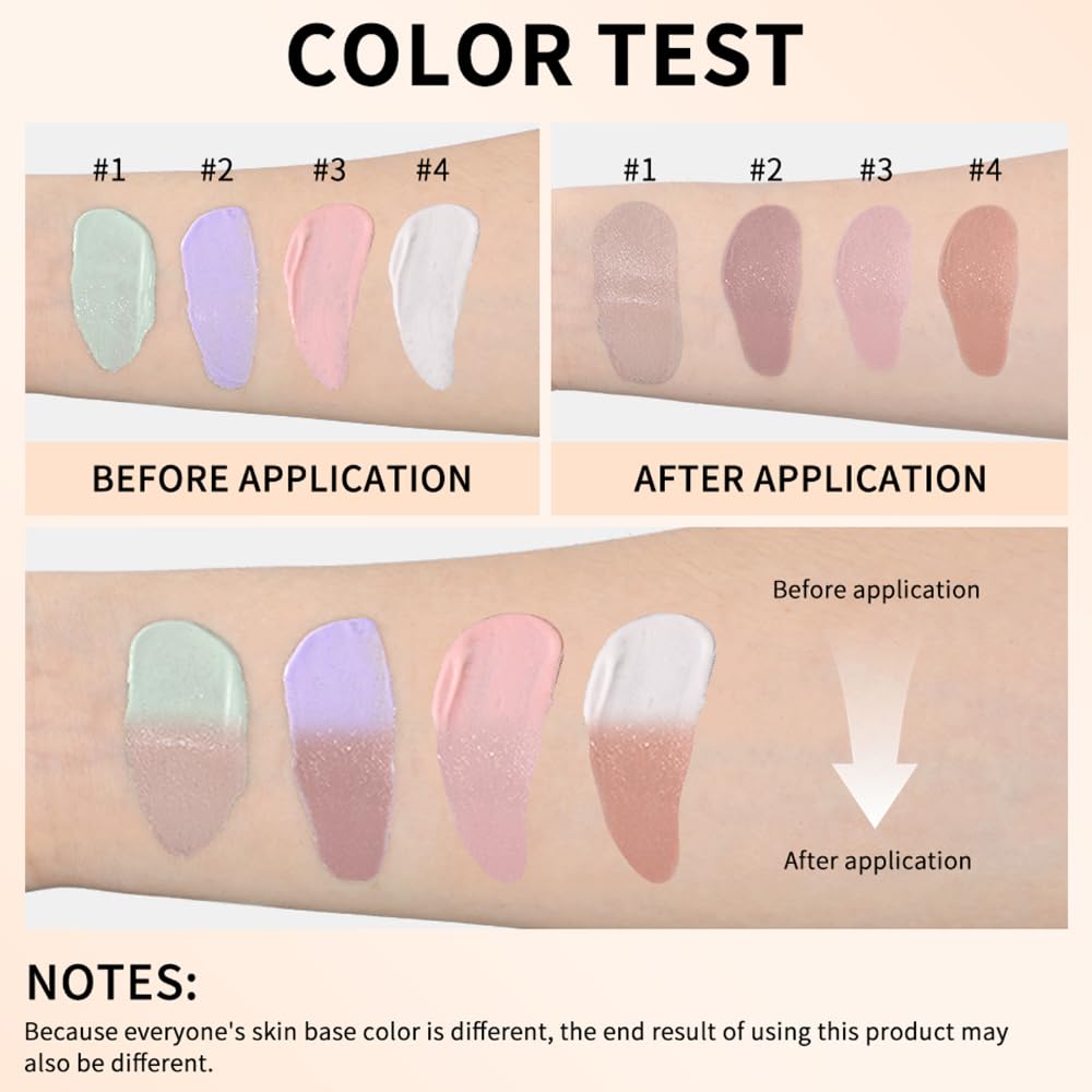 Color Changing Foundation with Centella Asiatica - Weightless Hydrating Liquid Foundation (Purple-02), 30 ml (Pack of 1) - Image 4