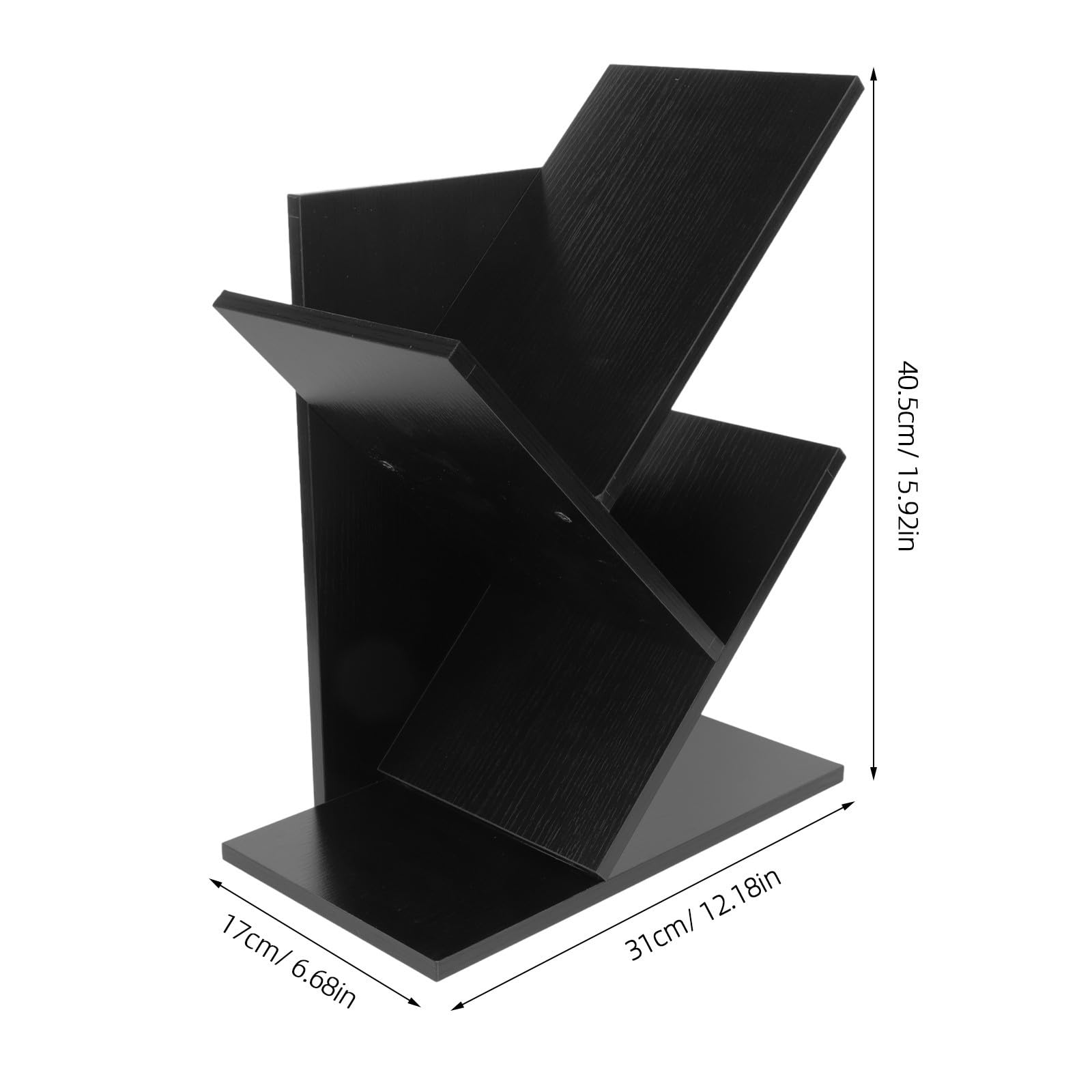 Alipis Libreria da Scrivania in Legno Nero per Ufficio e Workspace