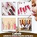 100pcs Custom Lip Gloss Labels, Personalized Waterproof Vinyl Stickers for Lip Balm Tubes, Personalized Eyelash Sticker,Clear Cosmetic Labels, Various Sizes (Tubes not Included)