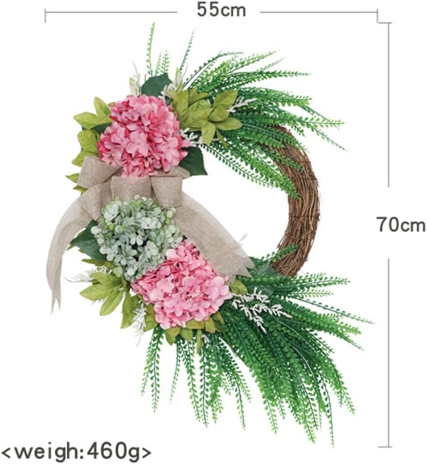 Faux Hydrangea Wreath Wedding Home Patio Door Hanging Decoration Festive Wall Wreath