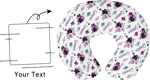 Miniatura 8 de Funda de almohada de lactancia para bebé, fundas suaves personalizadas, funda de almohada de lactancia materna con nombre personalizado para